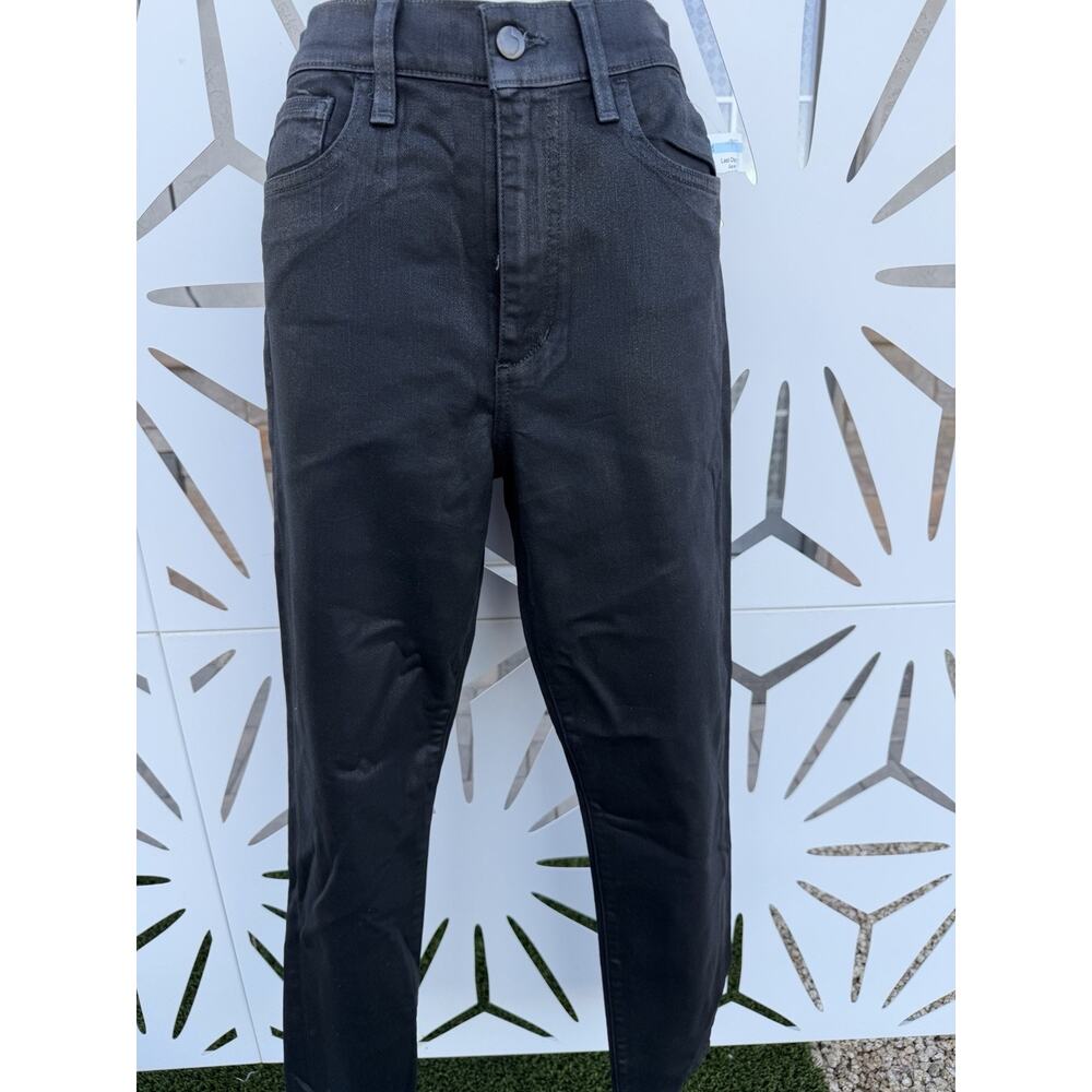 JOES JEANS COATED HIGH RISE SKINNY ANKLE JEANS IN BLACK NWT WOMEN'S SIZE 30 👖